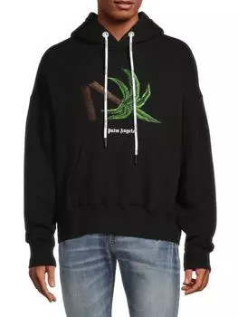Толстовка с вышивкой Broken Palm Palm Angels, черный