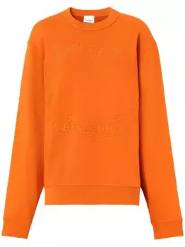 Толстовка с вышивкой BURBERRY, оранжевый
