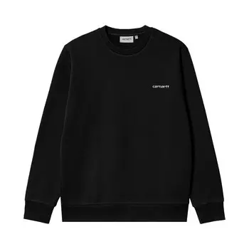 Толстовка с вышивкой Carhartt WIP Script, цвет Черный