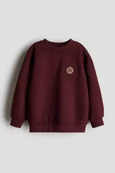 Толстовка с вышивкой H&M, красный
