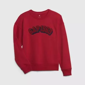 Толстовка с вышивкой логотипа с эффектом букле Gap, красный