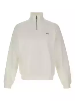 Толстовка с вышивкой на молнии Lacoste, белый