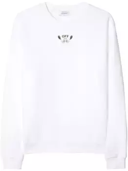 Толстовка с вышивкой OFF-WHITE, белый