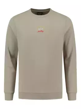 Толстовка с вышивкой Paul & Shark, нейтральный