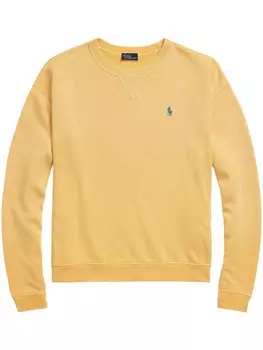 Толстовка с вышивкой Polo Pony Polo Ralph Lauren, желтый