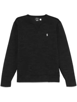 Толстовка с вышивкой Polo Pony Polo Ralph Lauren, черный