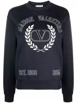 Толстовка с вышивкой VALENTINO GARAVANI, синий