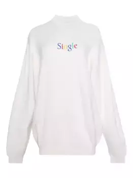 Толстовка с вышивкой VETEMENTS, белый