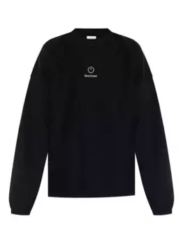 Толстовка с вышивкой VETEMENTS, черный