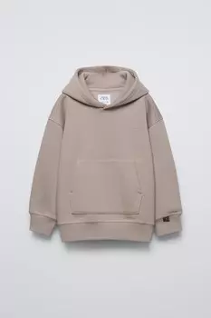 Толстовка с вышивкой ZARA, светло-лиловый