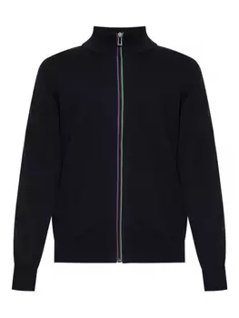 Толстовка с высоким воротником и застежкой-молнией спереди PS Paul Smith, черный