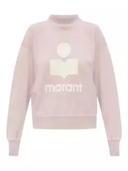 Толстовка с высоким воротом и логотипом MARANT TOILE, розовый