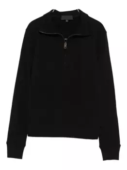 Толстовка с высоким воротом и застежкой-молнией Nili Lotan, черный