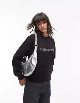 Толстовка с заклепочным принтом черного цвета Carhartt WIP