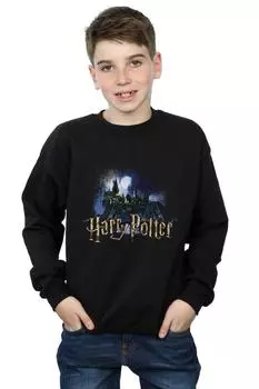 Толстовка с замком Хогвартса Harry Potter, черный