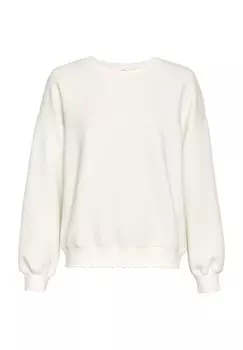 Толстовка с заниженной линией плеча и круглым вырезом, женская MSCH COPENHAGEN, цвет Egret