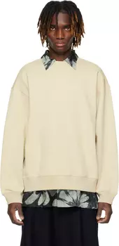 Толстовка с заниженными плечами Dries Van Noten, бежевый