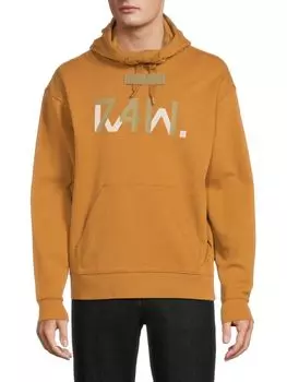 Толстовка с заниженными плечами и логотипом G-Star Raw, желтый