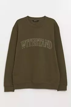 Толстовка с заниженными рукавами и логотипом LC WAIKIKI