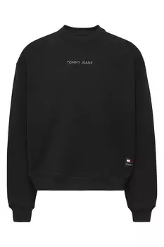 Толстовка с заниженными рукавами Tommy Jeans, черный