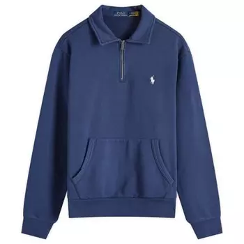 Толстовка с застежкой-молнией на половину длины Polo Ralph Lauren, синий