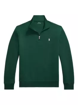 Толстовка с застежкой-молнией на половину длины POLO RALPH LAUREN, зеленый