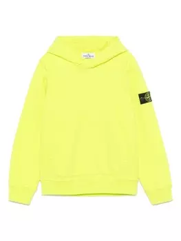 Толстовка с значком компаса Stone Island Junior, желтый