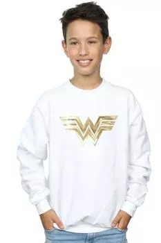 Толстовка с золотой эмблемой Wonder Woman 84 DC Comics, белый