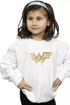 Толстовка с золотой эмблемой Wonder Woman 84 DC Comics, белый
