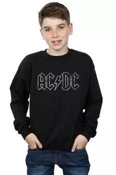 Толстовка с зубчатым логотипом AC/DC, черный
