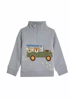 Толстовка SAFARI JEEP APPLIQU HALF ZIP, REGULAR FIT JoJo Maman Bb, синий