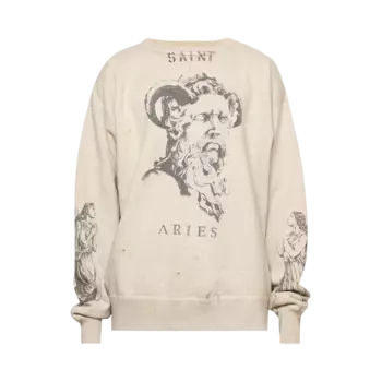 Толстовка Saint Michael Aries Crewneck 'Grey', серый