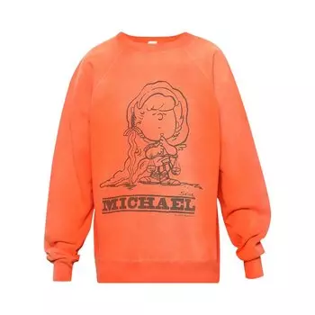 Толстовка Saint Michael Crewneck 'Orange', оранжевый
