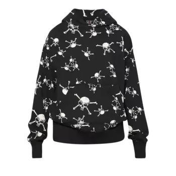 Толстовка Saint Michael Skull Crewneck 'Black', черный