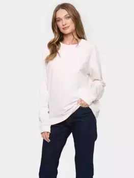 Толстовка Saint Tropez Fanile Embroidered Loose Fit, белый