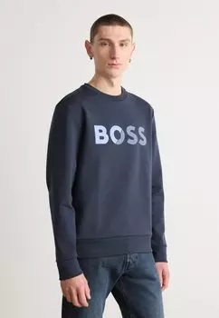 Толстовка SALBO TAPE LOGO BOSS, темно-синий
