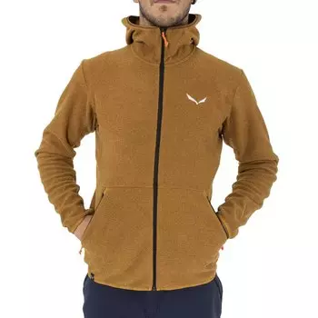 Толстовка Salewa Nuvolo Polarlite Hooded, коричневый