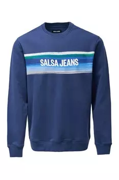 Толстовка Salsa Jeans, цвет Light blue/Dark blue