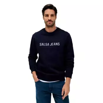 Толстовка Salsa Jeans French Terry Special Regular Fit, синий