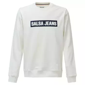 Толстовка Salsa Jeans French Terry Special Regular Fit, белый
