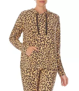 Толстовка Sanctuary с длинными рукавами из махровой вязки с животным принтом, животный принт