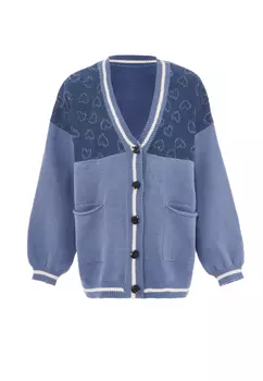 Толстовка SANIKA Strickjacke, цвет Denim Wollweiss