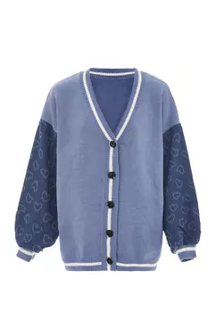 Толстовка SANIKA Strickjacke, цвет Denim Wollweiss