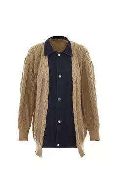 Толстовка SANIKA Strickjacke, цвет Dunkelbeige