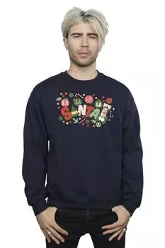 Толстовка Санта Фа Ла Ла Ла Elf, темно-синий