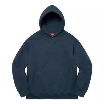 Толстовка satin appliqu hooded sweatshirt 'navy white' Supreme, синий