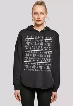Толстовка SCANDINAVIAN MUSTER WEIHNACHTEN - Hoodie F4NT4STIC, черный