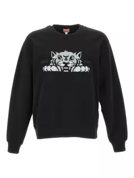 Толстовка «Счастливый тигр» Kenzo, черный