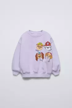 Толстовка щенячий патруль ZARA, цвет dusty mauve
