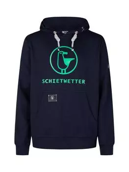 Толстовка SCHIETWETTER, цвет navy/neongreen
